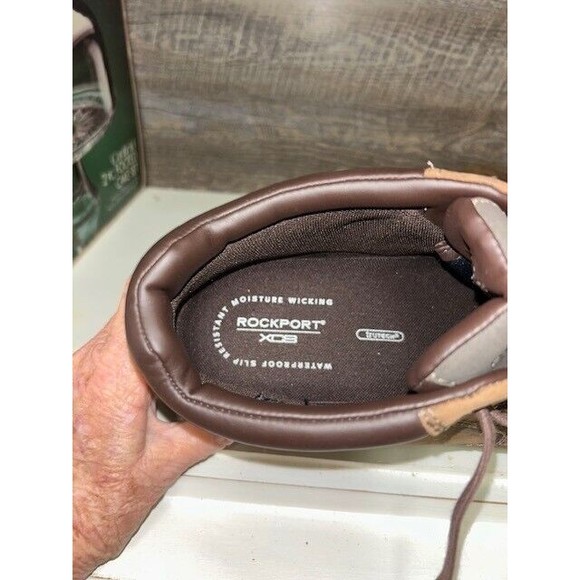 Rockport Shoes Men Size 11.5 M Brown Hydro Shield Waterproof Leather TruTECH - Picture 8 of 9